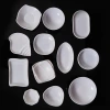 Melamine white tableware, plastic imitation porcelain, commercial small plates, bar and ktv snack plates, cold dish plates, creative special plates details Picture